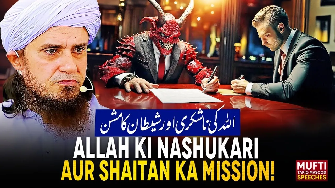 Allah Ki Nashukri Aur Shaitan Ka Mission  | Mufti Tariq Masood Speeches